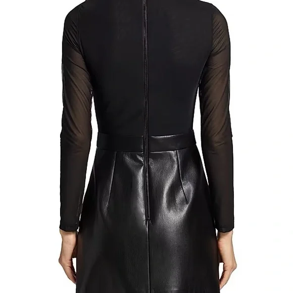 NWT Alice + Olivia Black Mini Skirt Dress - Picture 2 of 6